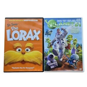 **3/$15** Dr. Seuss' The Lorax DVD/ Planet 51 DVD Kids Family Disc Pre-owned